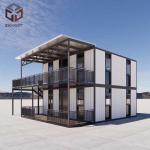 Expandable Flat Pack Folding House Container Homes Double Layer