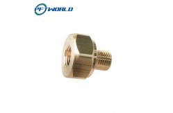 China Brass precision parts custom processing hexagonal nuts supplier