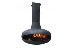 China 2.6ft Ceiling Suspended Fireplace 80m2 Wood Burning Fire Pits supplier