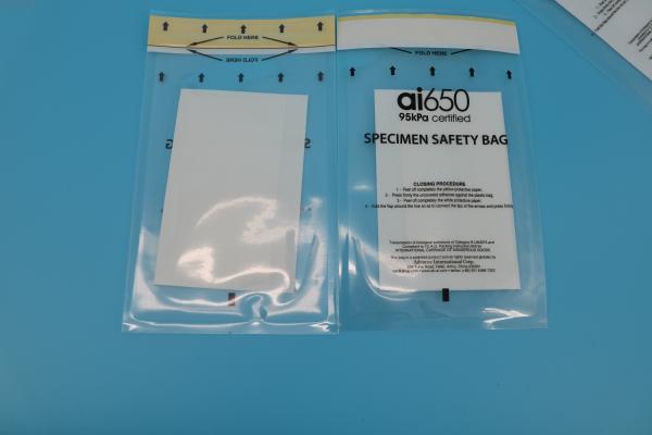 Conveniently Packaged 95kPa Specimen Transfer Bag With Individual Pouch