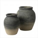 Drainage Round GRC Planter Pots For Indoor And Outdoor Gardens for sale