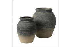 China Drainage Round GRC Planter Pots For Indoor And Outdoor Gardens supplier