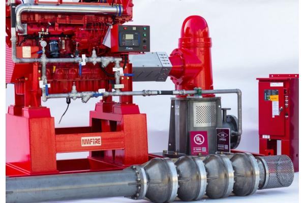 Heat Exchanger Vertical Turbine Fire Pump For National Grain Storages