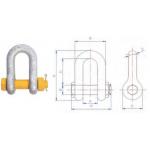 12 Tonne Steel Safety Wide Body Shackles Hot Dip Galvanized Pin Bow Shackle for sale