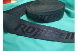 China Custom Nylon Spandex Embossed Underwear Jacquard Non Elastic Cord Waistband supplier