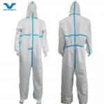 55GSM Waterproof Microporous Protective Clothing Hooded Coverall for Function Benefit for sale