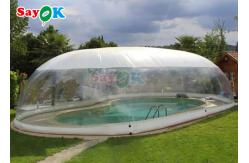 China Outdoor Customized Inflatable Swimming Pool Cover Transparent inflatable pool cover dome supplier