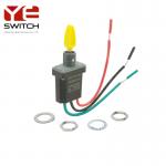Yellow Booted Handle Industrial Toggle Switch With Rubber Terminal 