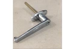 China OEM Swing Garage Door Handle Lock Cylinder Metal Chrome Coated supplier