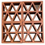 Ceiling Hollow Bricks Wall Screen Terracotta Breeze Block 200*200*50mm Anti Acid for sale
