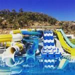FRP Resort Water Slide Combo Children Adults Big Pool Water Slides RoHS Approved for sale