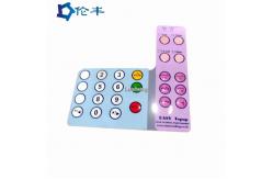 China Glossy Surface Graphic Panel Overlay Tactile Button Embossed Keys Custom Control Panel supplier