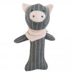 Cotton Stuffed Animal Soft Plush Toy Educational Baby Rattle Squeaky Toy for sale