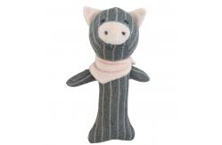 China Cotton Stuffed Animal Soft Plush Toy Educational Baby Rattle Squeaky Toy supplier