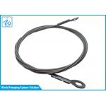 1.5mm Galvanized Steel Wire Cable Eye & Sling 1x19  For Lamp Hanging System for sale
