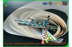 China Natural Material Of White Food Grade Paper Roll With The Straw Roll Paper supplier