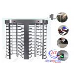 Bi - directional Airports Subway Station single turnstile , Automatic Revolving Door for sale