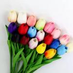 Artificial Factory Tulip Flower Wedding PU Real Touch Fake Flowers Tuliper Decor Arrangement Bouquets Artificial Tulip for sale