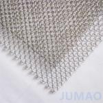 Spiral Metal Mesh Curtains With Diamond Holes For Space Division for sale