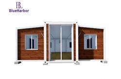 China Double Wing Expandable Prefab House Prefabricated Foldable supplier