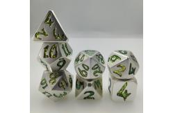 China Hand Pouring Gold Plated Surface RPG RPG Dice Set 7 Pcs Polyhedral supplier