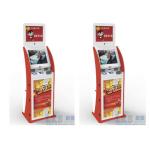 Information Release Utility Bills Retail Dual Screen Kiosk For Subway Station
