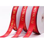 Wholesale Custom Satin Ribbon with Gold Foil Logo Luxury Ribbon for Boutiques for sale