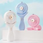500mAh Battery 2-hour Charge Three Wind Speeds 148g Lightweight Halterneck Desktop Handheld 3 In 1 Nano Spray Fan for sale
