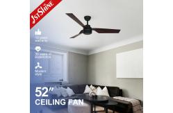 China Reading Room 64.4w ABS Ceiling Fan Dc Inverter Silent Design supplier