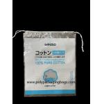 0.04mm LDPE Plastic Drawstring Bags For Cotton Cosmetic Packaging for sale