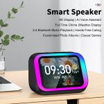 Intelligent Large Screen Bluetooth  Clock Screen Temperature Display Control Table Speaker FM for sale