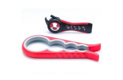 China 5 in 1 Multi Function Can Opener Bottle Opener Kit with Silicone Handle supplier