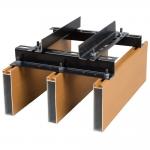 Extruded Box Aluminum Baffle Ceiling PVDF Coating 0.8mm-3mm