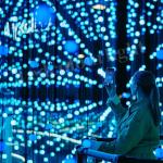 China DMX512 UCS2904 RGBW DC24V LED Pixel Ball Light with Steel Wire Ropes for sale