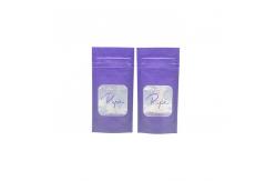 China Matte 4.75 Inch Flat Foil Pouches Resealable Stand Up Pouches With Window supplier