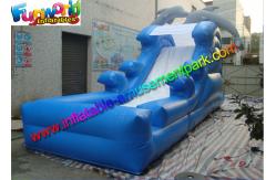 China 18 OZ Home Mini Doplhine inflatable water slides for pools supplier