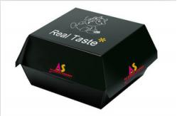 China Custom Made Matte Black Paper Box Fast Food Packaging for Restaurant supplier