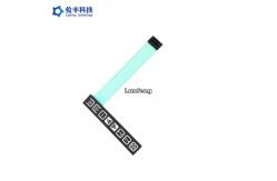 China Dashboard Membrane Touch Control Panel Pantone With Flat Buttons supplier