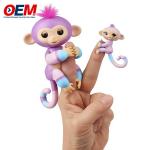 Customized Plastic Animal Monkey Finger Toys OEM PVC Toys Made Silicone Kid Toy for sale
