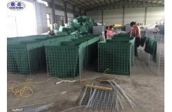China Hot Dipped Galvanized Military Gabion Box hesco barrier , Wire Mesh Retaining Wall supplier