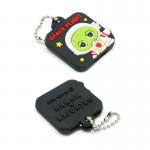 Personalized Promotional Gifts For Clients 3D Soft PVC Rubber Keychain for sale