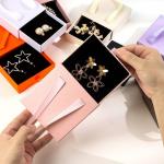Foam Insert Paperboard Jewelry Boxes Packaging Jewelry Gift Box Two Sided Printing Page for sale