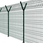 4mm Airport Security Fencing Hot Dipped Galvanized Powder Coated Durable for sale