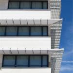 Fixed Canopy 85mm Aluminum Sun Louver 85R C Shaped Aluminum