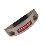 Solar Cast Aluminum Semi-circle Cat Eye Road Stud with Red LED Color and Long Lifespan for sale