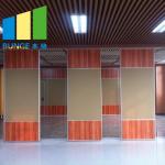 Melamine Commercial Movable Partition Walls Sliding Folding Divider For Office
