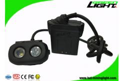 China Rechargeable OLED Led Miners Cap Lamp 15000lux Waterproof Dual - Beam Functional supplier
