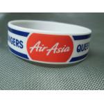 Trade Show Promotional Items Giveaways Embossed Silicone Wristband Bracelet for sale