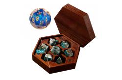 China Handcrafted Nontoxic Polyhedral Dice Set Wear Resistant Sharp Edged supplier