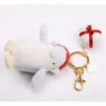 White Cute Penguin Keychain , Smooth Touch Mini Penguin Stuffed Animal